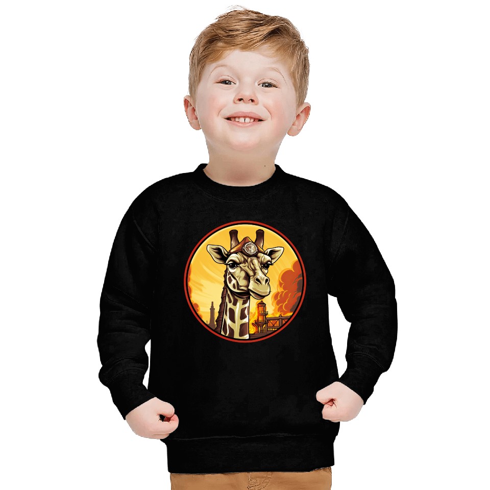 Firefighter giraffe Sweatshirts