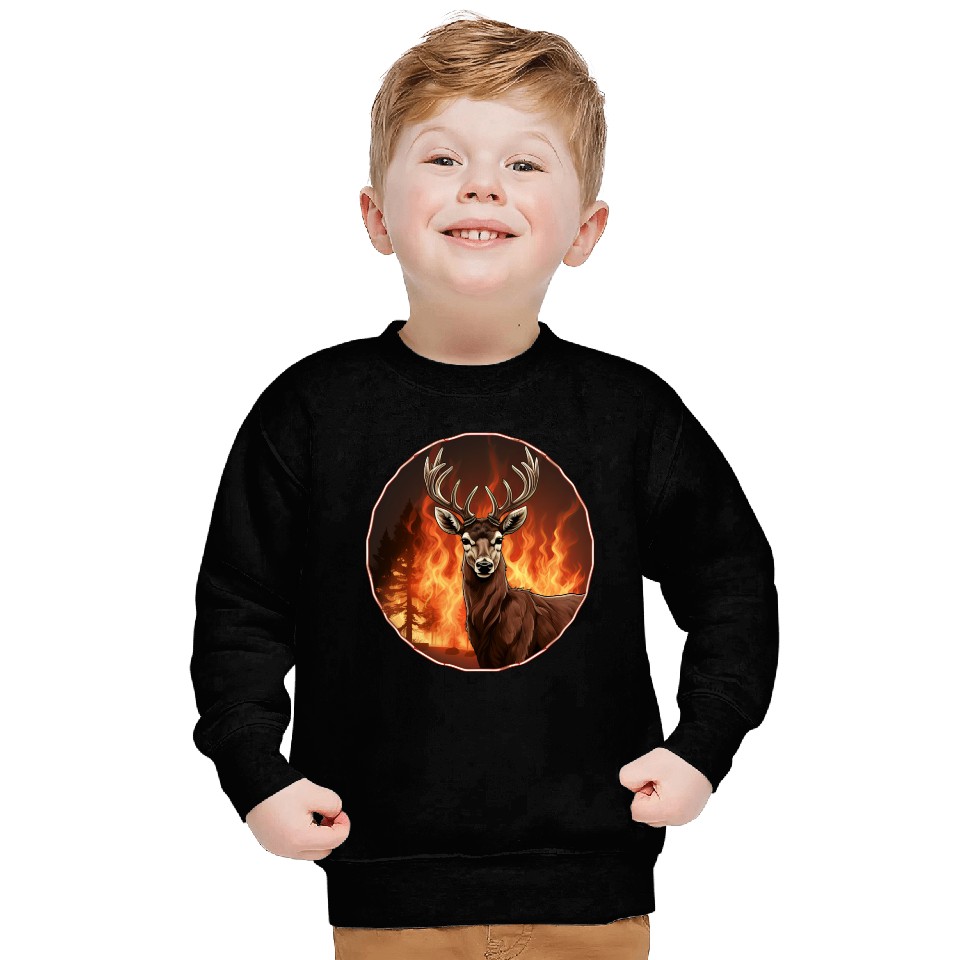 Deer Firefighter Sweatshirts