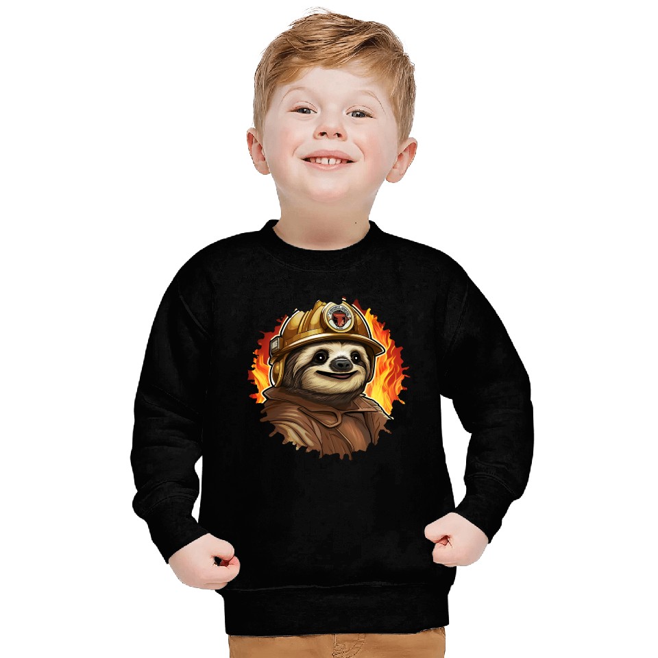Firefighter sloth Sweatshirts