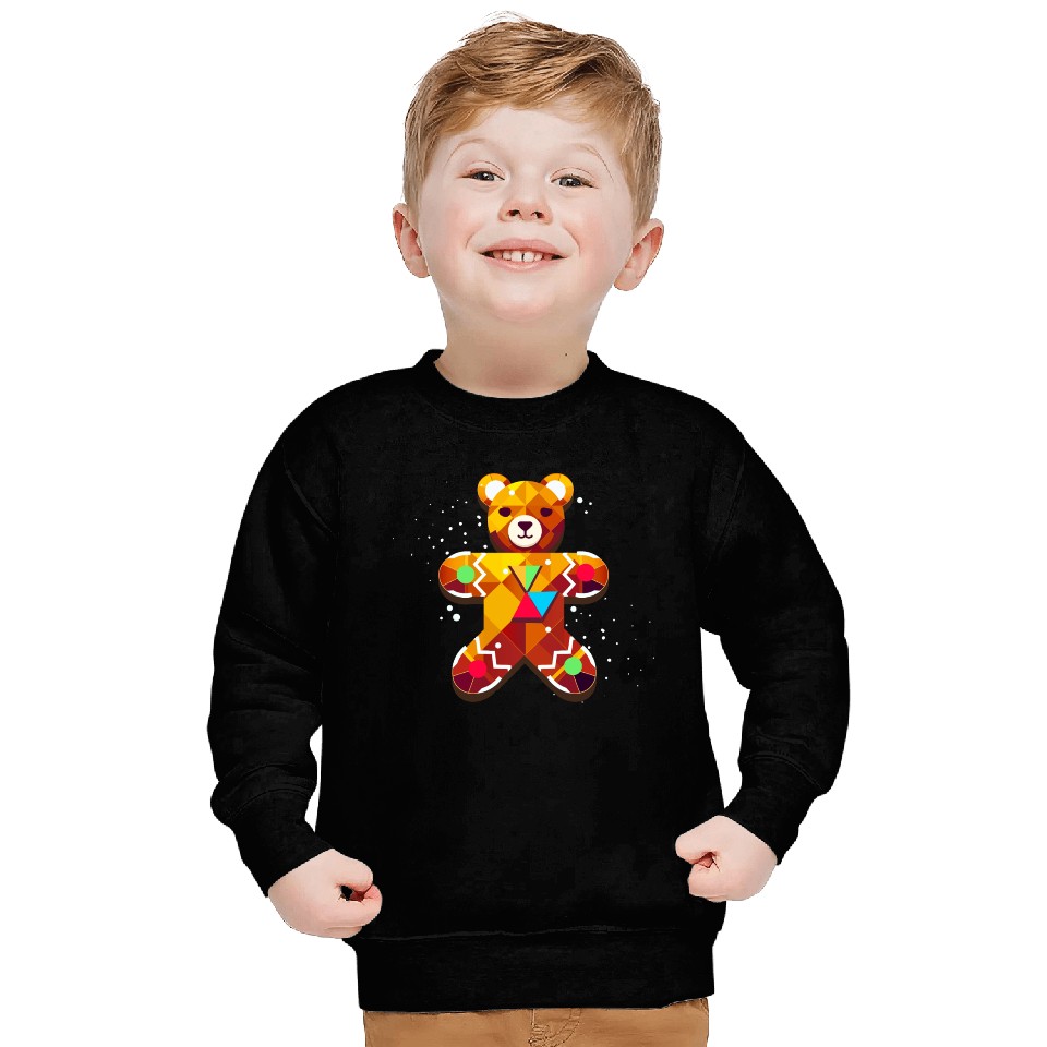 cute gingerbread bear - festive christmas design Sweatshirts