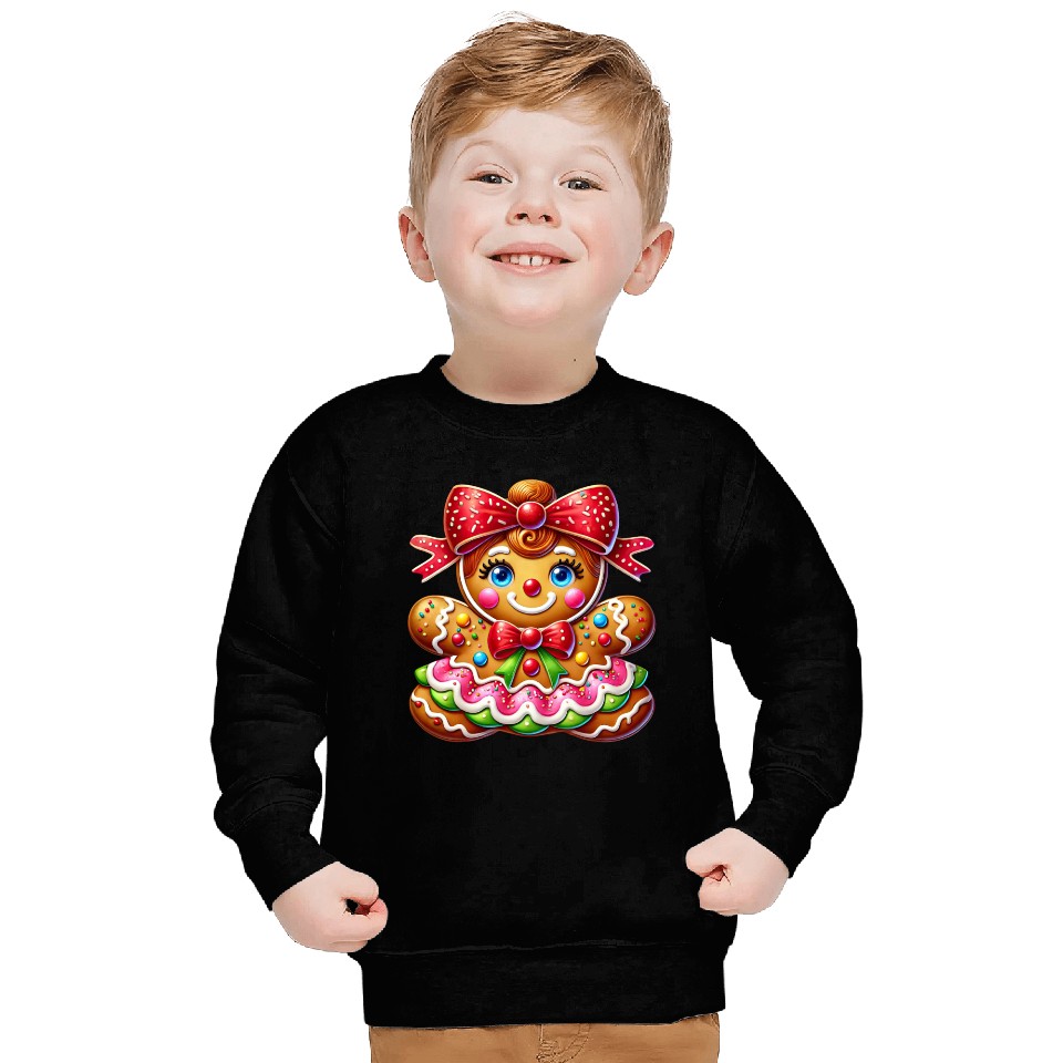 Gingerbread Christmas, Merry Christmas, Candy Sweatshirts