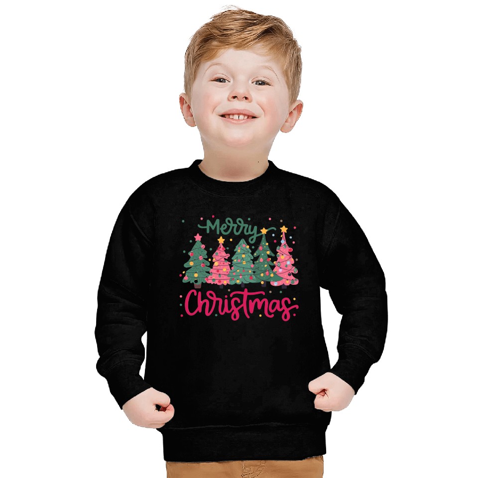 Merry Christmas, Christmas Tree Sweatshirts