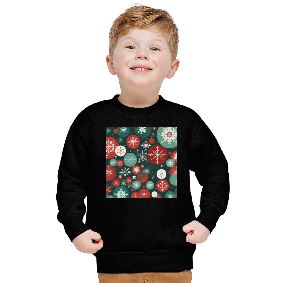 Winter Geometric Harmony Pattern 1 Sweatshirts