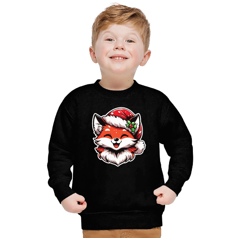 Happy holiday fox Sweatshirts