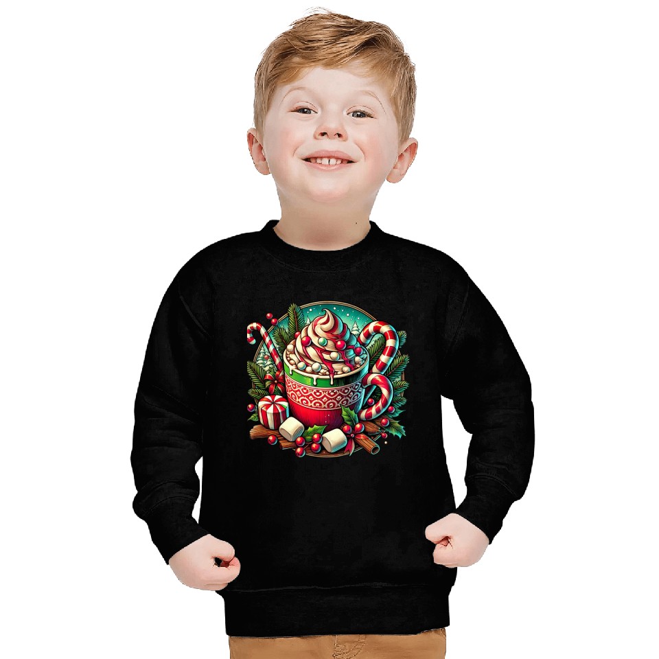 Festive Hot Cocoa Christmas Delight Sweatshirts