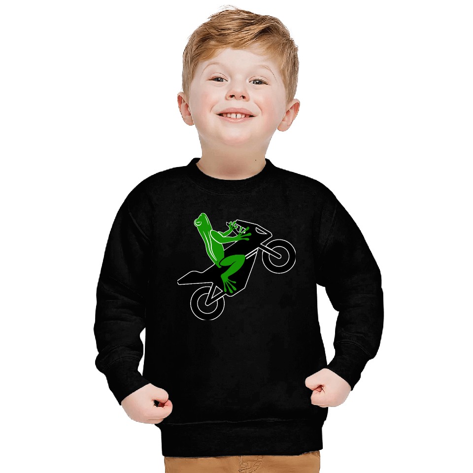 frog moto Sweatshirts