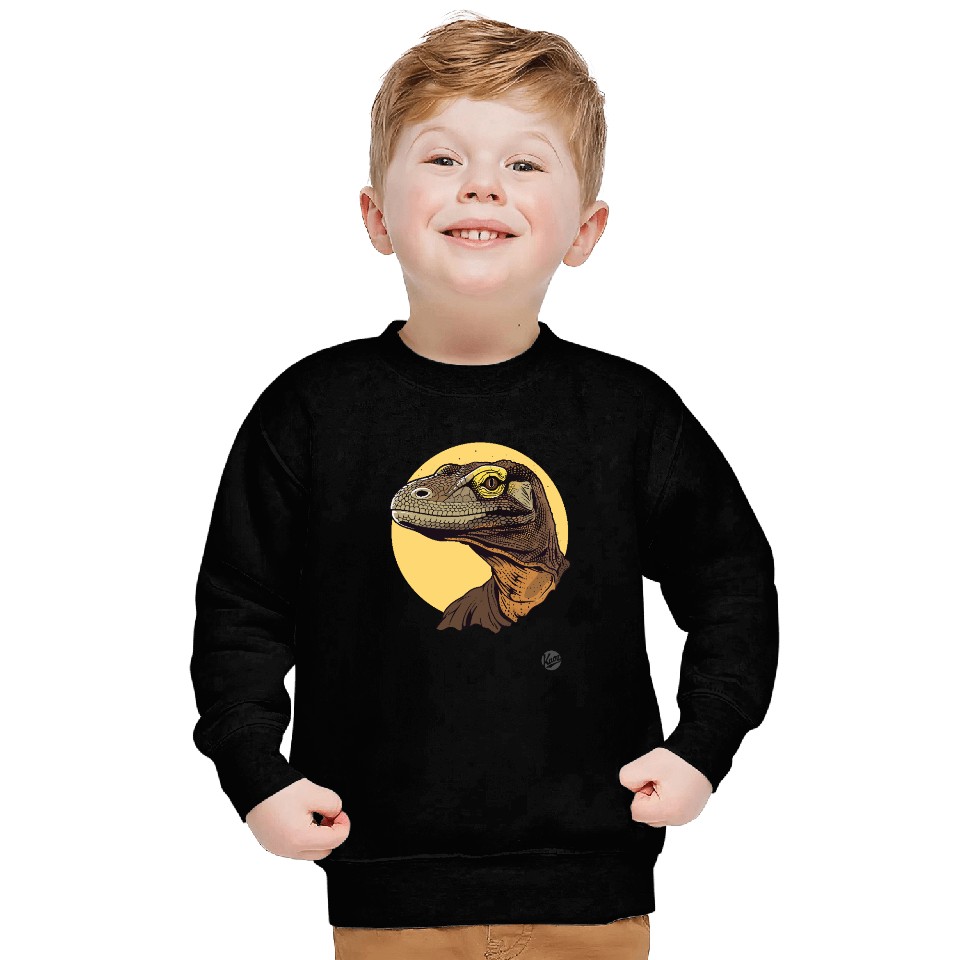 Realistic Komodo Dragon Portrait Sweatshirts