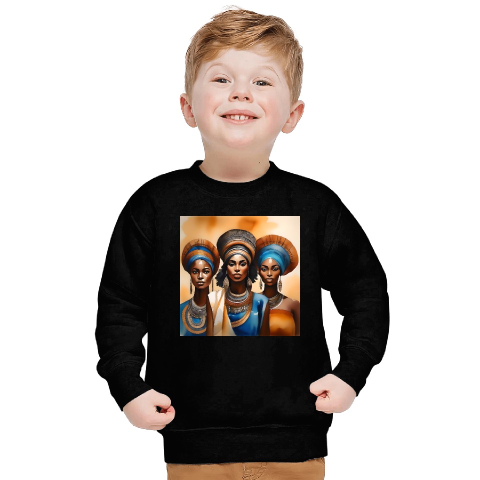 African Woman Portrait C Sweatshirts