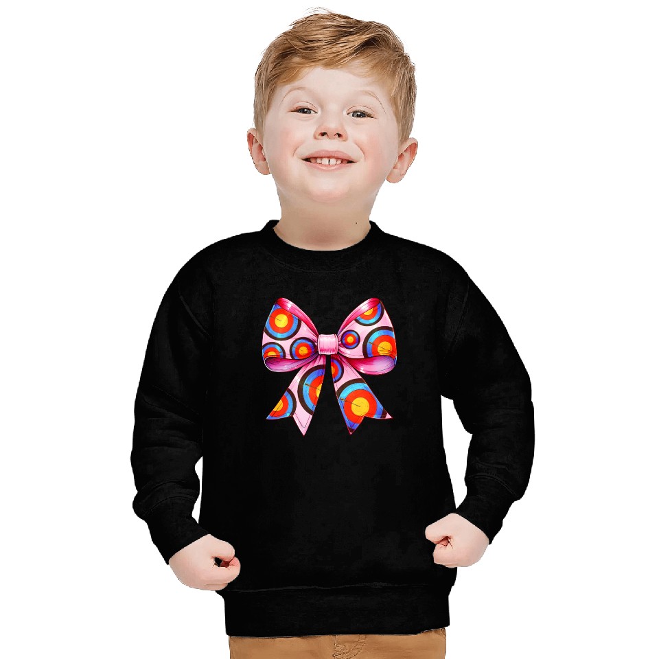 Coquette Bow Archery Archer Bow and Arrow Sweatshirts