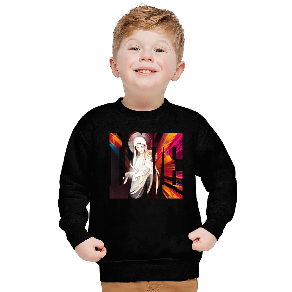 Mary and Jesus design Sweatshirts