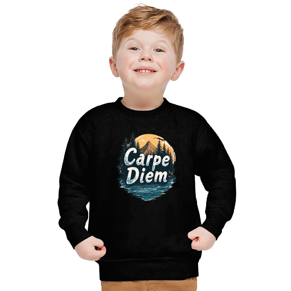 Carpe Diem Adventure Awaits Sweatshirts