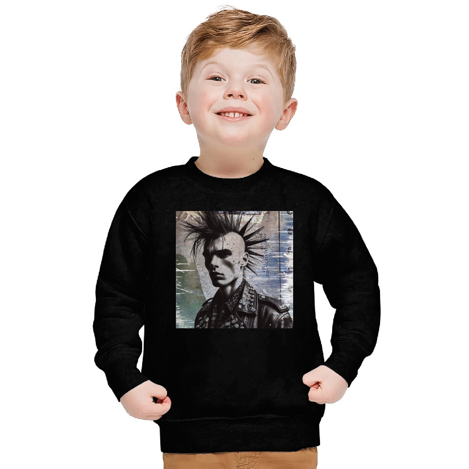 punk on a grunge background Sweatshirts