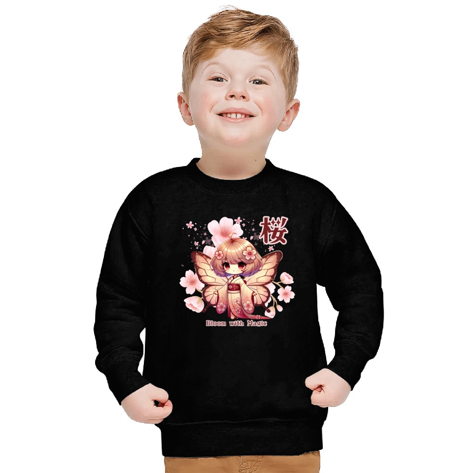 Bloom with Magic - Kawaii Sakura Fairy Sweatshirts