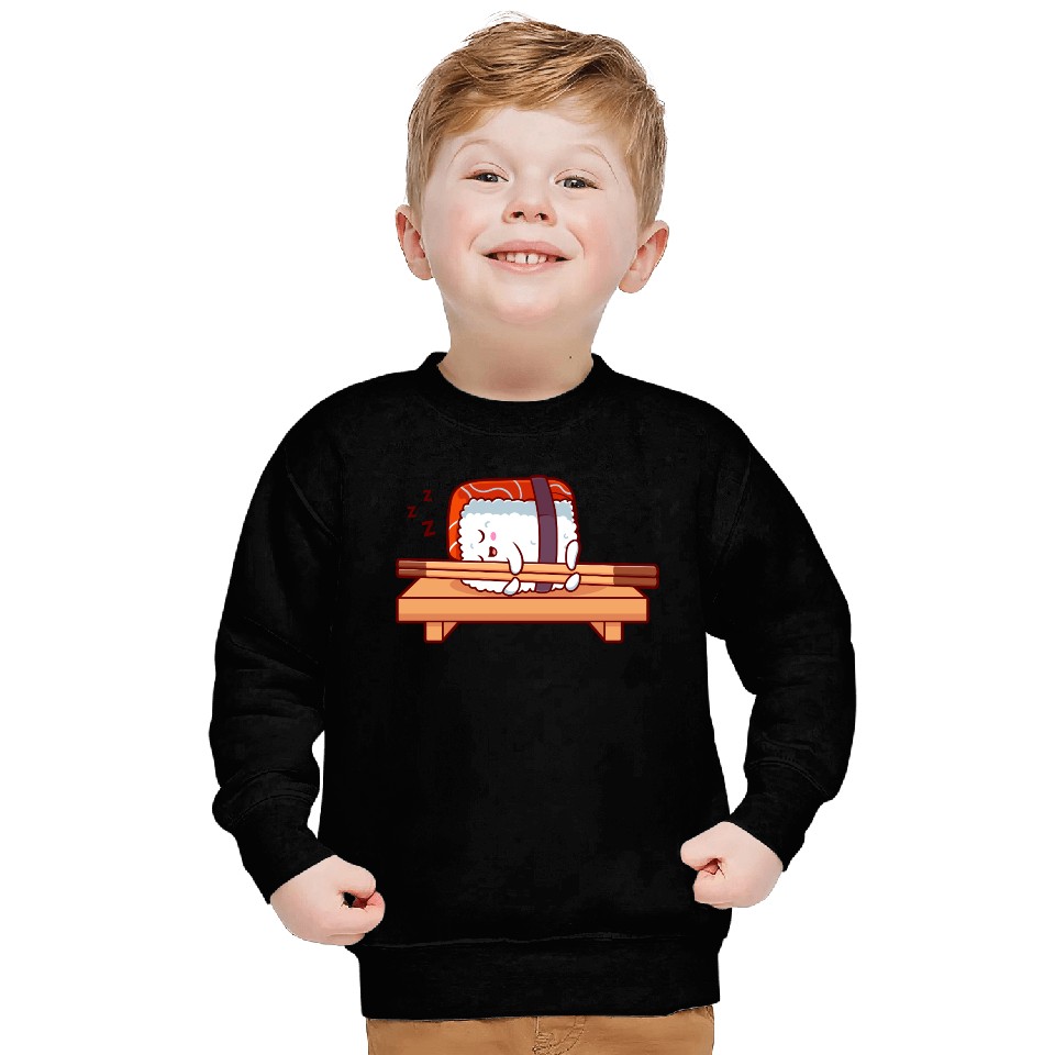Sushi Salmon Sleeping Sweatshirts