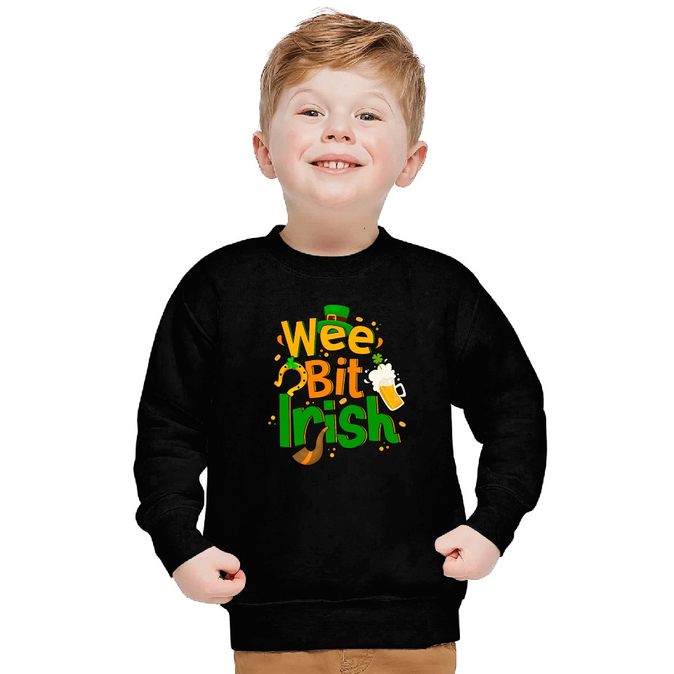 Wee Bit Irish Sweatshirts Drinking Irish Lover