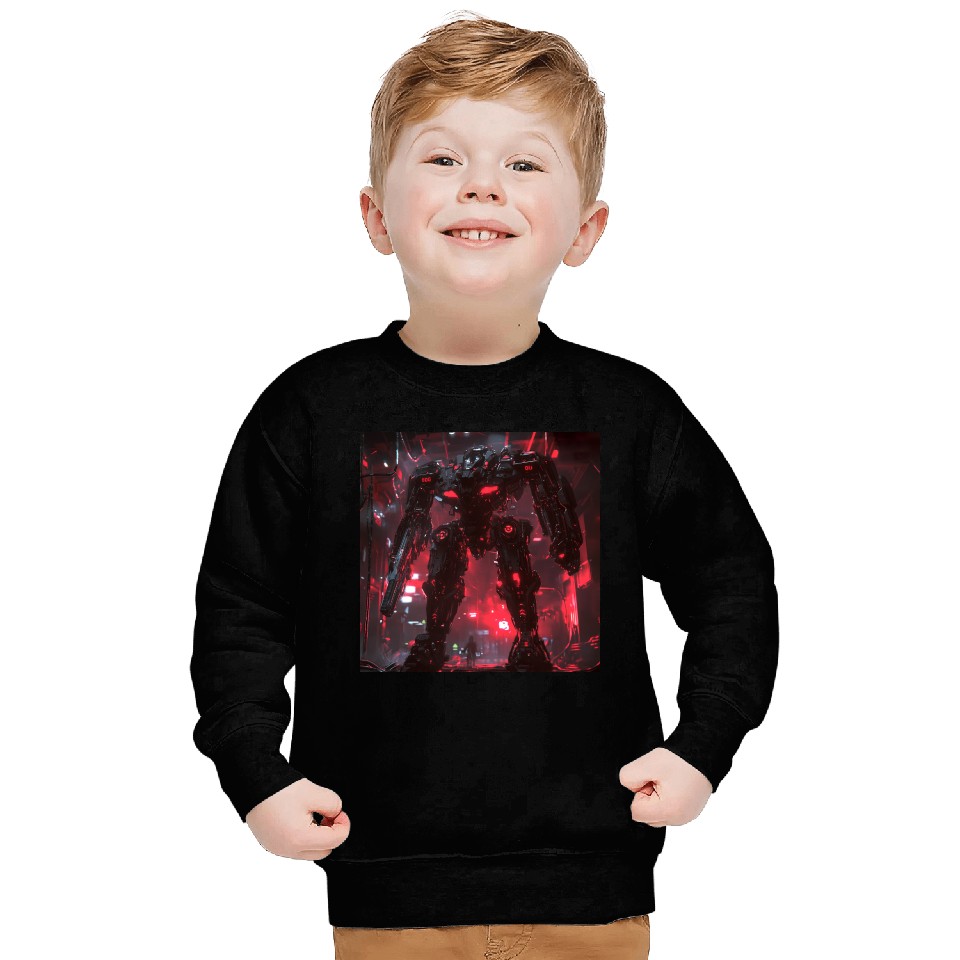 Crimson Labyrinth Mech Sweatshirts