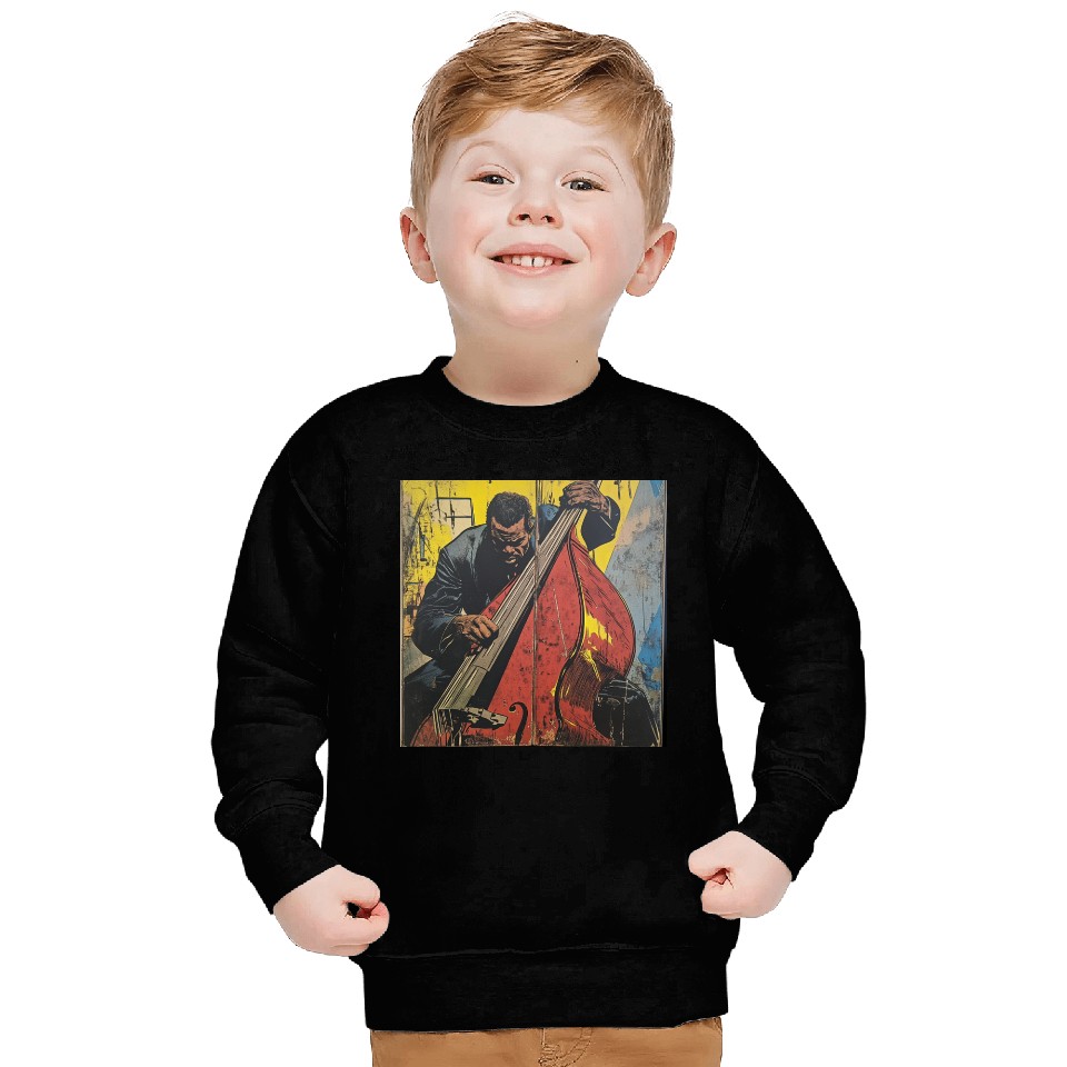 Charles Mingus Double Bass Retro Superhero Comic Sweatshirts