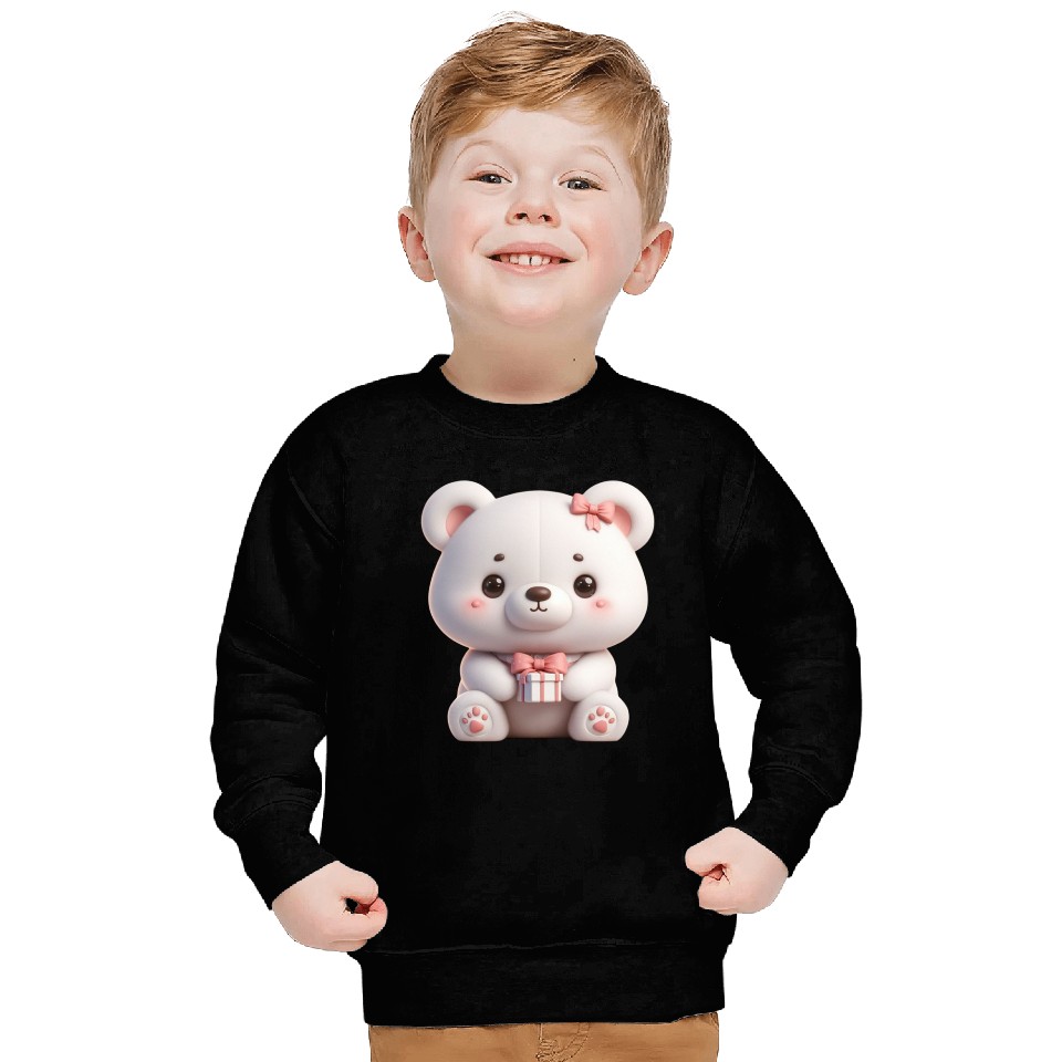 Sweet Teddy Bear and Gift Box Sweatshirts