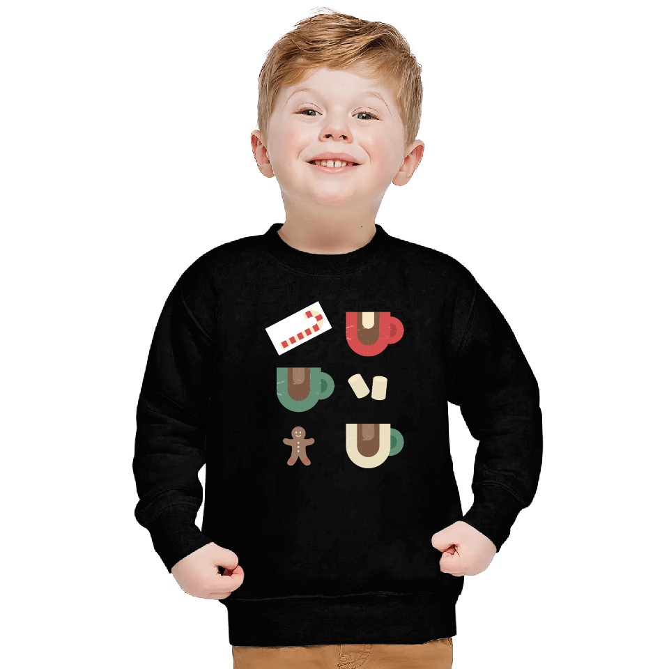Cute Retro Hot Cocoa Christmas Mug Design Sweatshirts