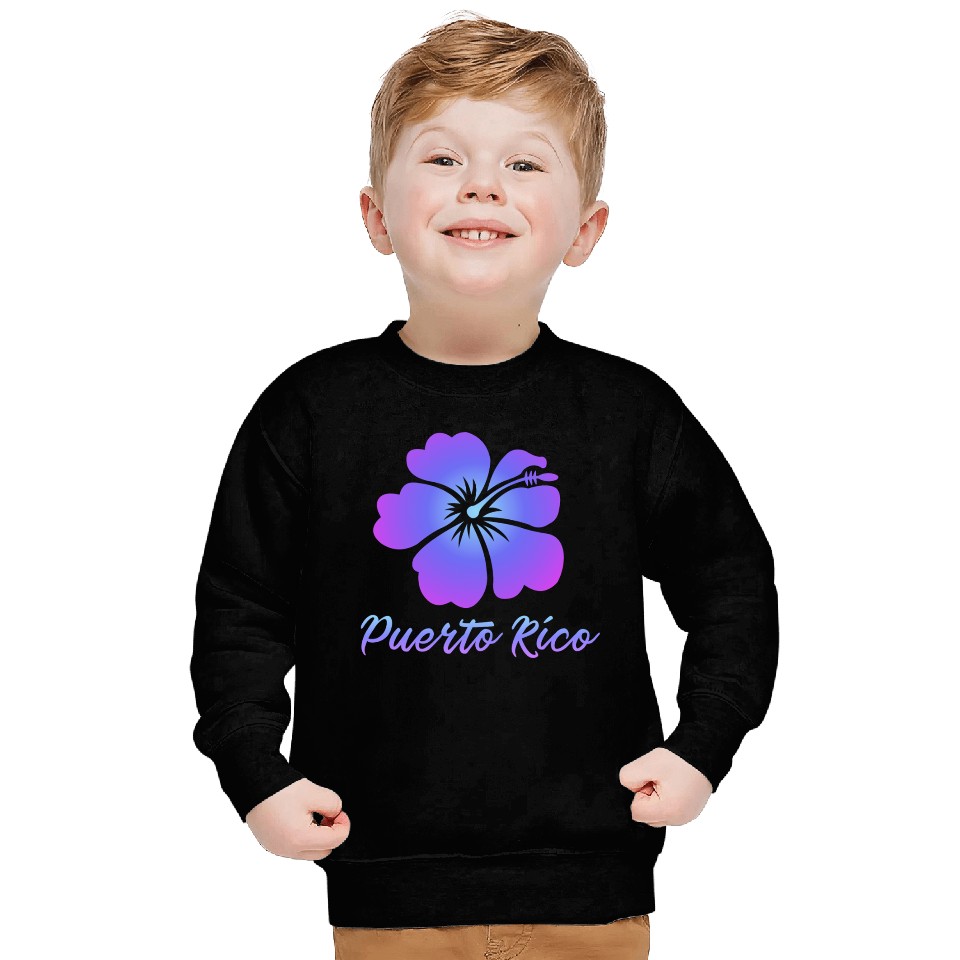 Puerto Rico Hibiscus Sweatshirts