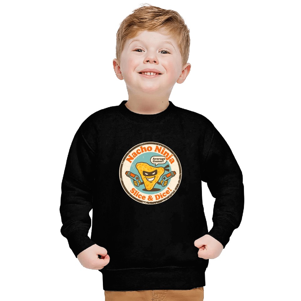 Funny Gaming Nacho Slice Dice Gift Sweatshirts