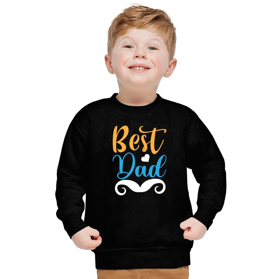 Best Dad Bold Typography Sweatshirts