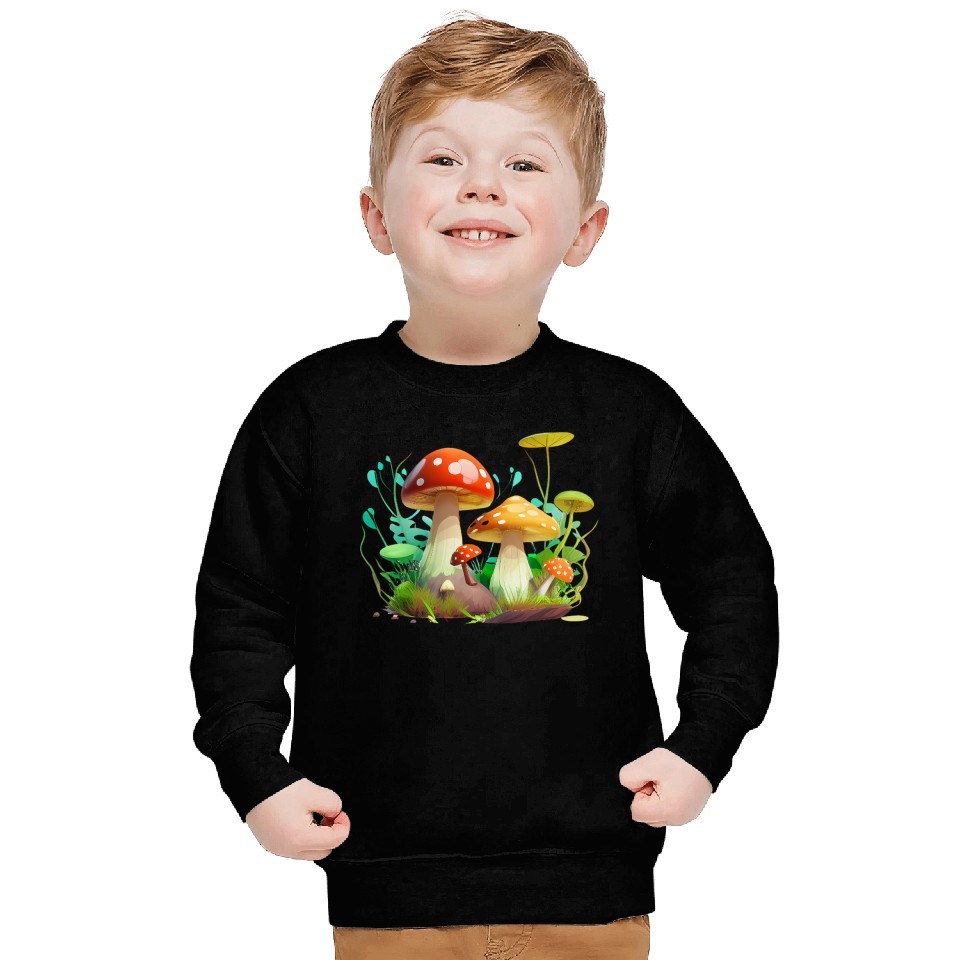 Funky Fungi – Nature’s Neon Wonder Sweatshirts