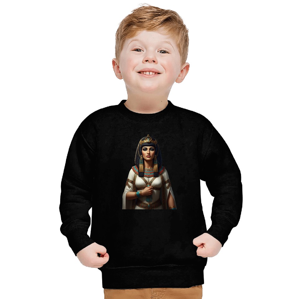 Royal Ancient Egyptian Queen Portrait Sweatshirts