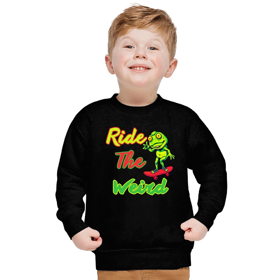 Ride the Weird, Frog, Funny, Sweatshirts Design ,