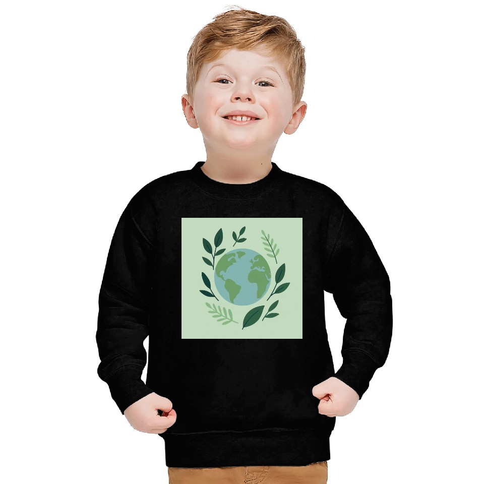 Earth and Leaves Eco Print Sweatshirts