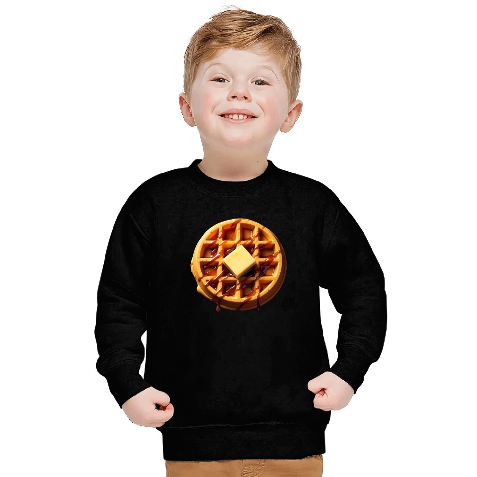 Waffle Funny Lazy Easy Halloween Costume Sweatshirts