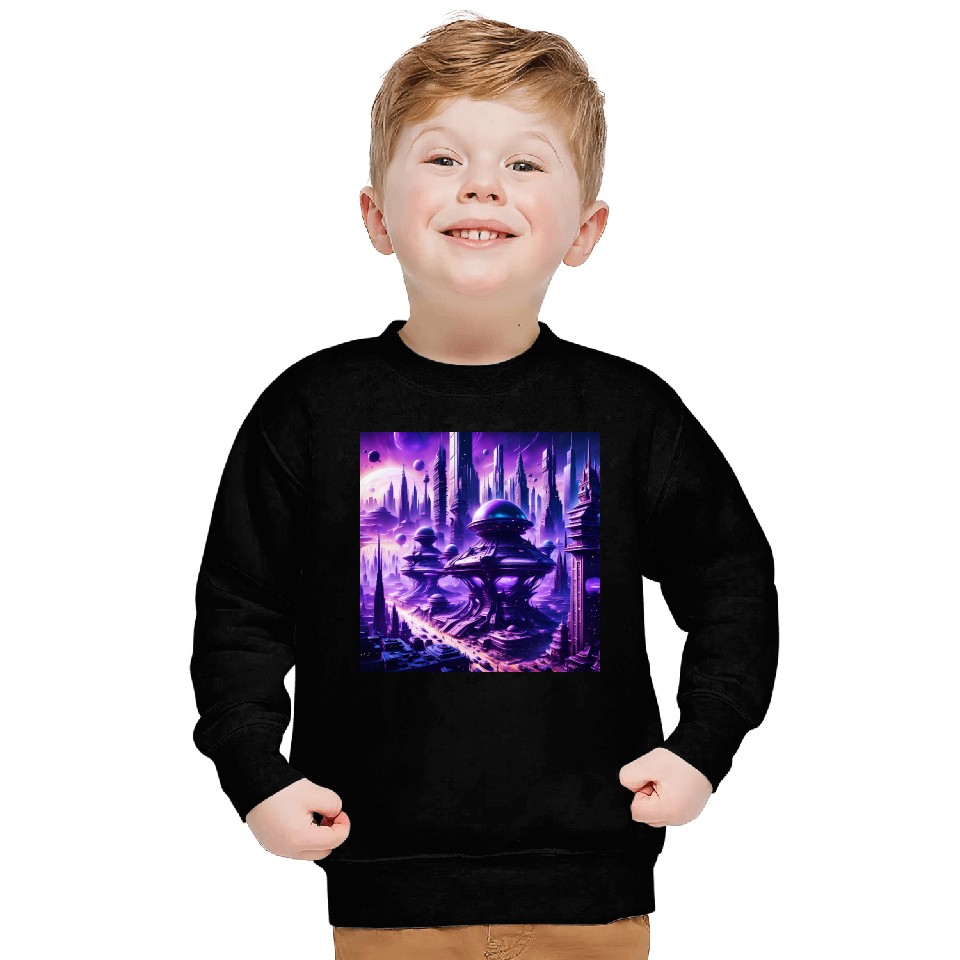 Futuristic Sci-FI Fantasy Alien Planet Sweatshirts