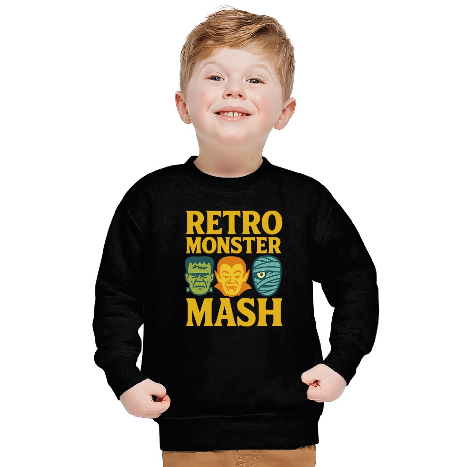 Retro Monster Mash Sweatshirts Design