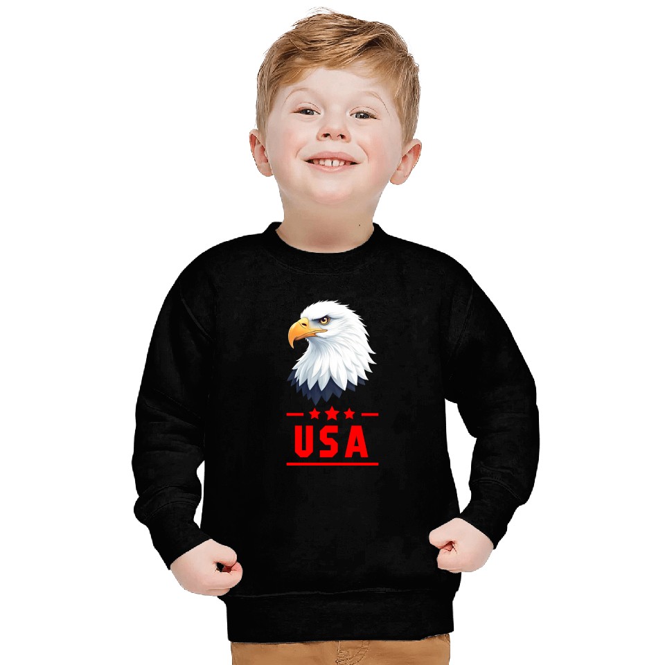 Majestic Eagle USA Emblem Sweatshirts