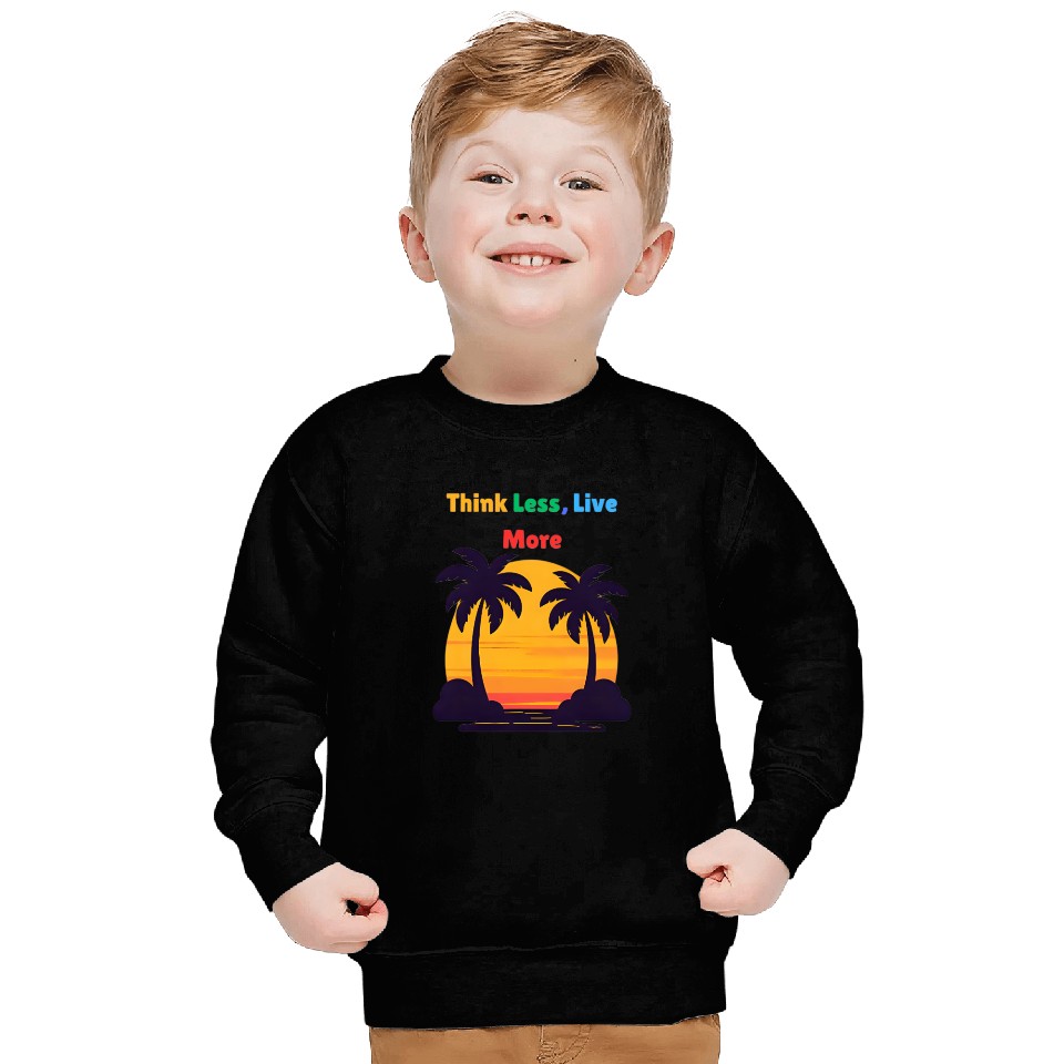 Sunset Palm Tree Motivation Design Sweatshirts