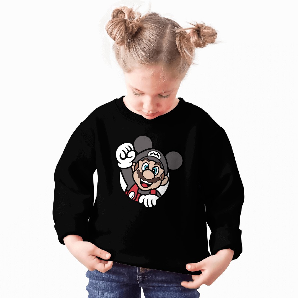 Super Mario - Disney Mickey Mouse color and ears Sweatshirts