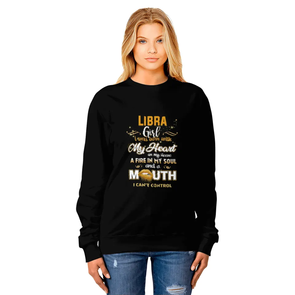 Womens I'm Libra Girl September 23 Sweatshirt