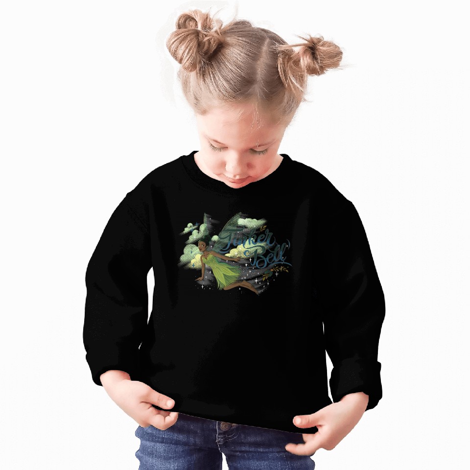 Disneyss Peter Pan Wendy Tinker Bell Flying Portrait Sweatshirts
