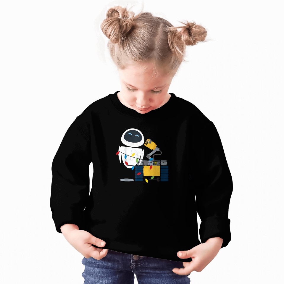 Disney Pixar Wall-E Eve Christmas Light Wrap Graphic Sweatshirts
