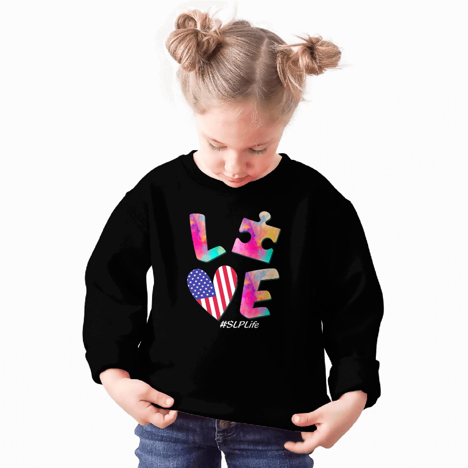 Autistic Speech Pathology Therapy Puzzles Autism Awareness Month Sweatshirts