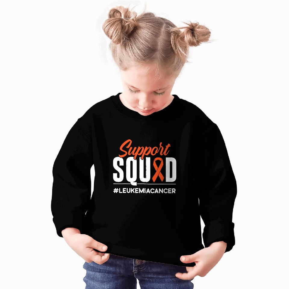Leukemia Survivor Support Squad Leukemia Cancer Awareness Gift Sweatshirts