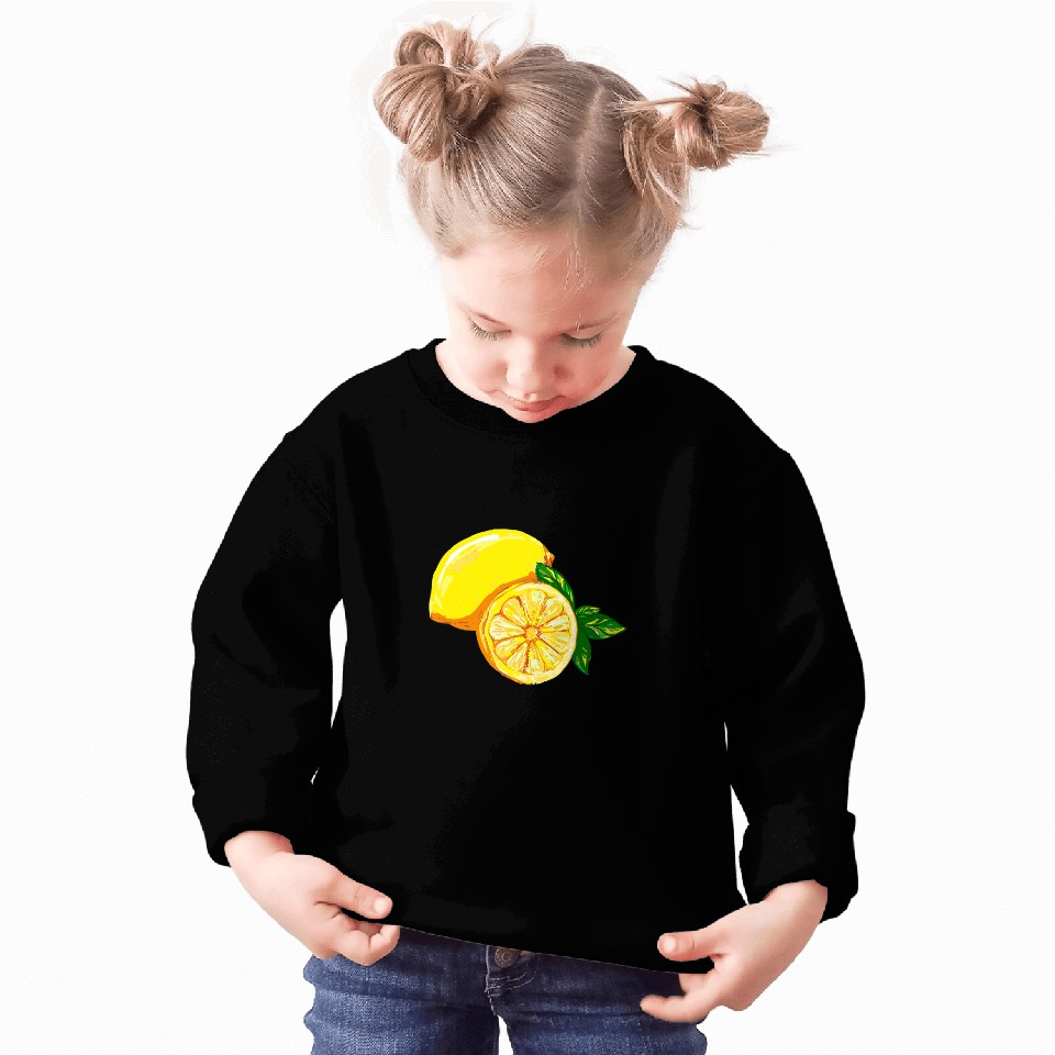 Lemon Lemon Citrus Fruit Slice Lemon Sweatshirts