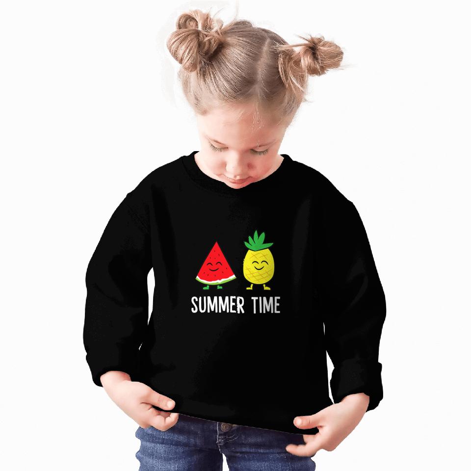 Watermelon pineapples Summer Time Vacation Fruits Watermelon Sweatshirts