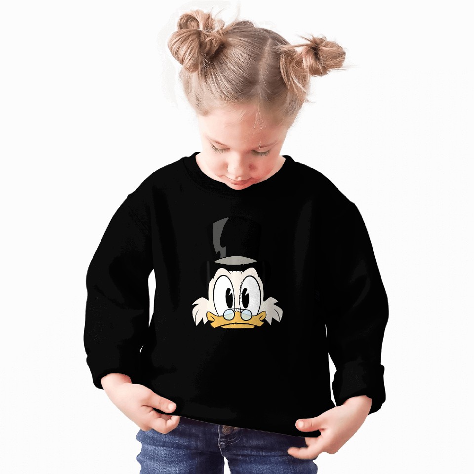 Disney Ducktales Scrooge Mcduck Big Face Sweatshirts