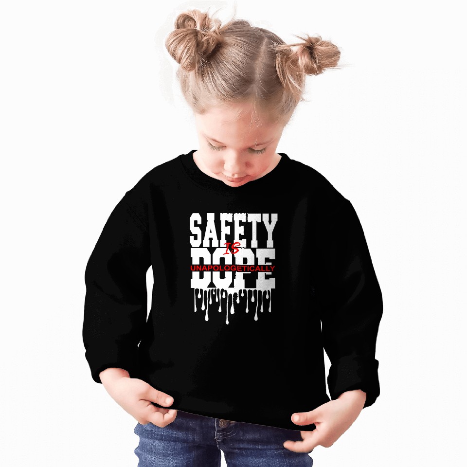 Funny Safety First Printed Cool Student Stuff Teacher Supply Sweatshirts