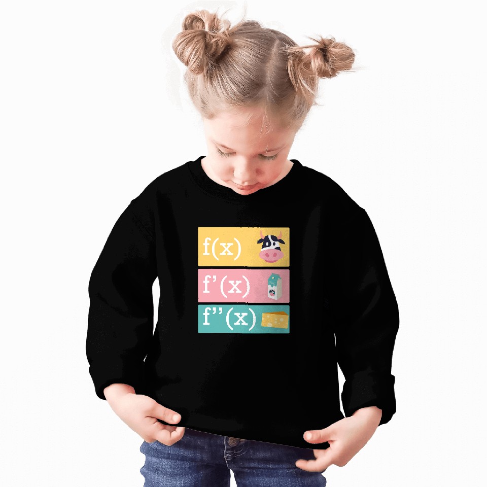 Cow Pet Mathematician joke dissipation of the cow milk cheese math Sweatshirts