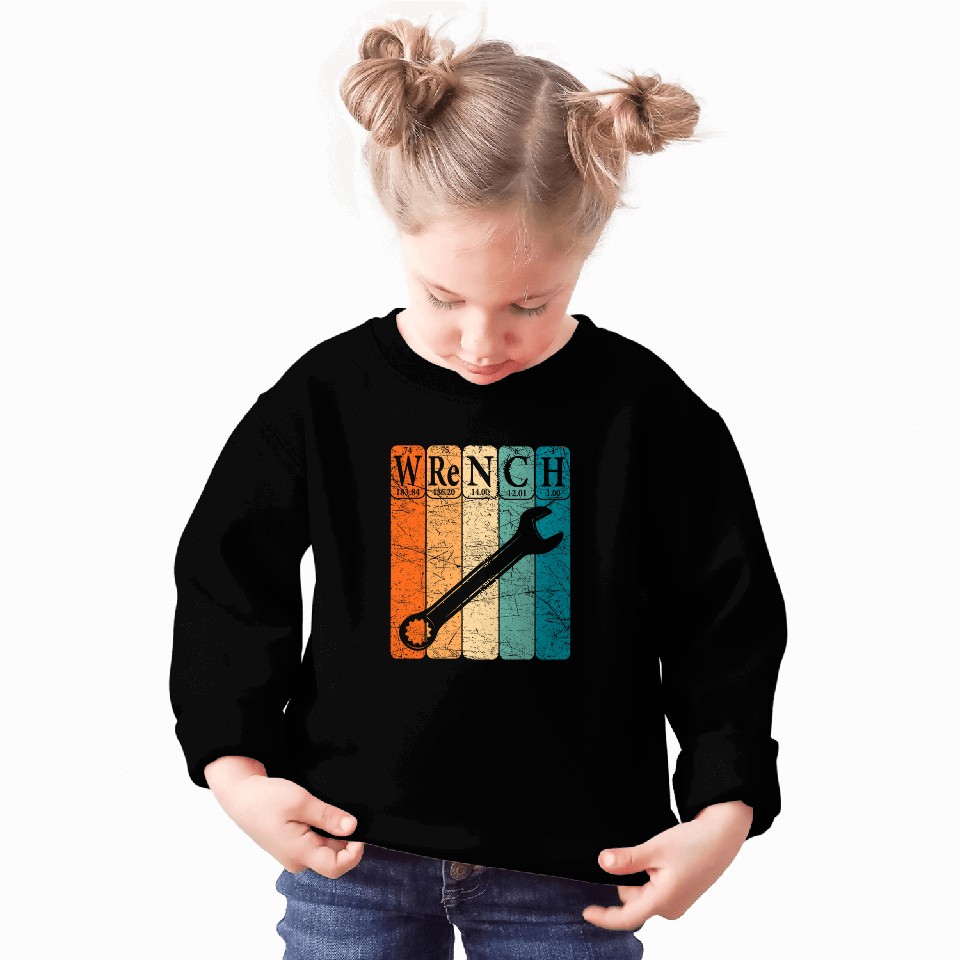 Wrench Periodic Table Elements Mechanic Handyman 24 Sweatshirts