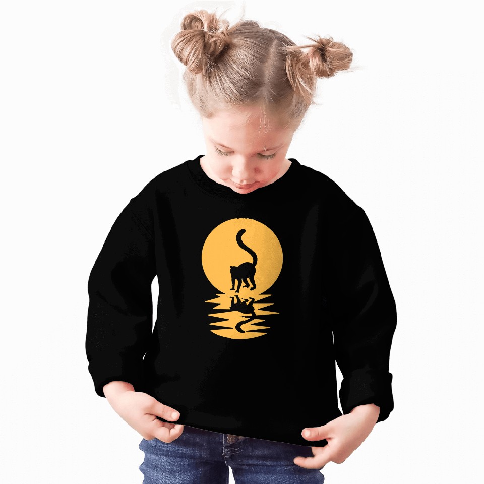 Lemur Pet Great Reflective Lemur Motif Sweatshirts