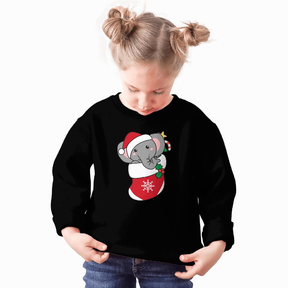Elephant Pet For Christmas Elephant Sweatshirts