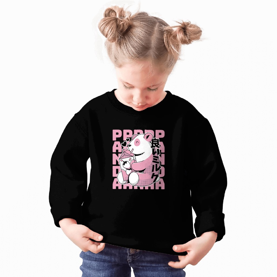 Panda Pet Strawberry Milk Panda Sweatshirts